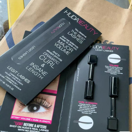2ml Sample Size Huda 1 Coat wow Legit Lashes Instant Lash Extension Lashes Makeup Extreme Curl Quick Dry Eyelashes Beauty