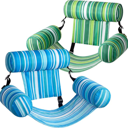 JOYFY 1/2 Pack Inflatable Pool Chair Leaf Floating Lounger Adult Pool Float Water Floating Chair for Summer Party Beach Lake