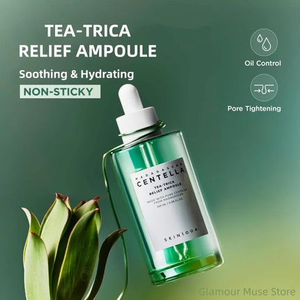 Korean Centella Ampoule Series, Poremizing Fresh, Brightening, Intensive Face Pore Care Soothing Serum Skincare Products 100ml