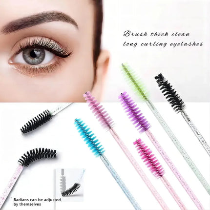 Wholesale Eyelash Brush Mascara Wands Wholesale Spoolies Eyebrow Lash Cleaning Brushes Applicator Makeup Tools 50/1000/2000pcs