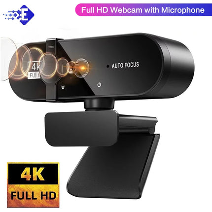 4K USB Web Camera With Microphone 2K Camera PC Computer Laptop Live Streaming for Computer PC Real-time Video Conference