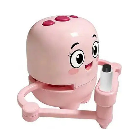 Children's Early Education Painting Robot, Pink, Children's Toy Gift, Includes 100 Drawing Cards