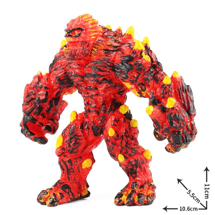Oenux Simulation Dinosaur Dragon Turtles Fire Bull Orangutan Magma Golem Animal Model Action Figures Pvc Collection Kid Toy Gift