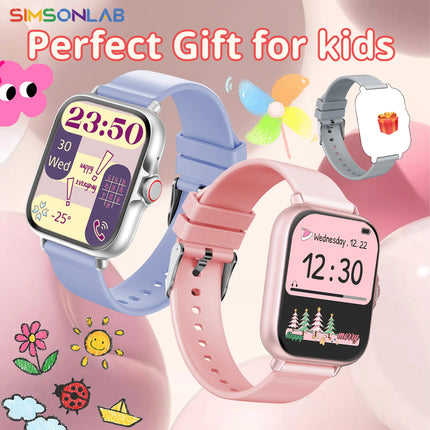 New Kids Study Partner Smart Watch 1.83'' HD Multi-Language Bluetooth Call Music Player Mini Games Calculator Perfect Gift 2026