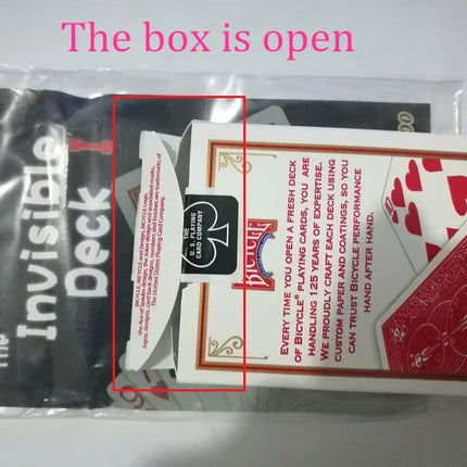 The Invisible Deck Amazing Magic Cards Close Up Street Magic Tricks Stage Magic Props Mentalism Comedy Kid Puzzle Toys