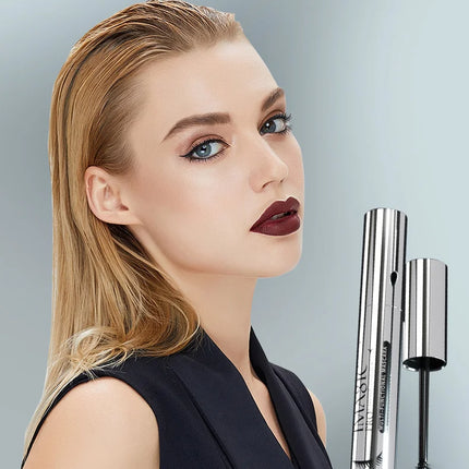 IMAGIC Black Mascara 4D Silk Fiber Waterproof Long Lasting Extension Volume Thick Effet Lengthens Eyelashes Eye Makeup Cosmetics