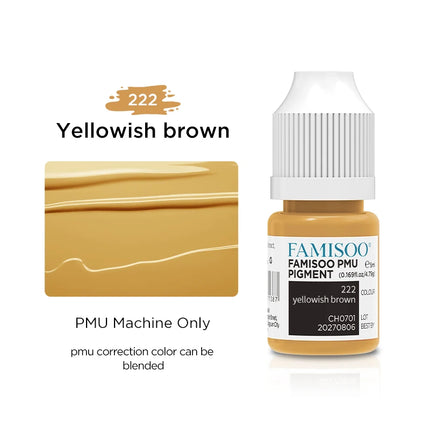 FAMISOO 5ml Lip Ink Permanent Makeup Pigments Eyebrows Henna Semi Permanent Microblading Latest Tattoo Paint Ink