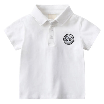 Fashion Boys Polo Shirts Summer Stand Collar Sport Children Boy Clothes Kids T Shirt Toddlers Baby Short Sleeve Polo Shirt 2-7Y