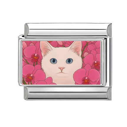 2025 Fashion Lovely Animals Dogs Corgi Cats Pet Italian Charm Fit 9mm Stainless Steel Women DIY Bracelet Gift Jewelry Wholesale