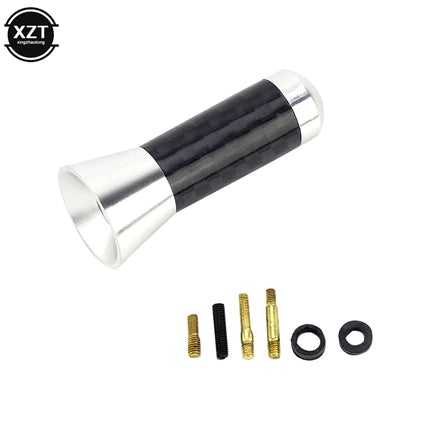3.5cm Car Antenna Carbon Fiber Antenna Short Antena Radio FM/AM Metal Receiving Antennas Car Radio Aerial Accessories