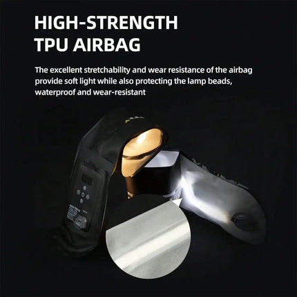 Outdoor Portable Inflatable TPU Air Tube Fill Light Recharge 15W Bi-color N52 Magnetic 2700K-6500K for Photography LiveStreaming