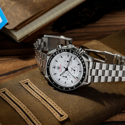 Watchdives WD1860 Sports Chronograph Watches VK63 Quartz Wristwatch Ar Sapphire Bgw9 Stainless Steel 200M Waterproof 40Mm Watch