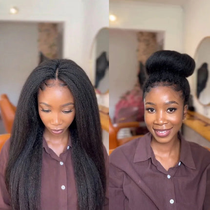 Yaki Straight Feathered Human Crochet Hair For Braiding Hair Boho Braids Human Hair Extensions Miracle Knots Crochet Human Hair