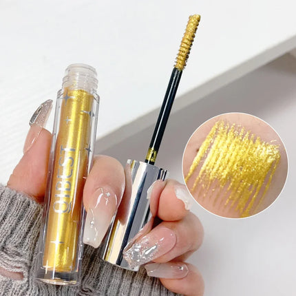 Diamond Silver Mascara Shiny Galaxy Sequins Sweat Proof Glitter Eyelashes Quick Dry Lasting Curling Thick Mascara Shimmer Makeup