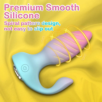 2 in 1 Butt Plug Remote Control Vibrator Prostate Massager Dual Motors Anal Vibrator With Crystal Diamond Adult Sex Toy 18+