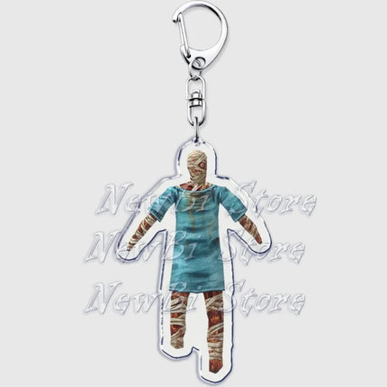 Hot Horror Game Mouthwashing Keychains for Accessories Bag Jimmy Curly Anya Daisuke Sallyface Swansea Keyring Jewelry Fans Gifts