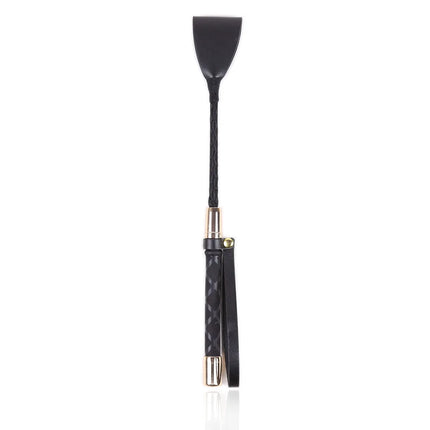 30-60CM Black PU Leather Spanking Paddle Long Whip Flirting BDSM Flogger Sex Toys For Woman G Spot Sex Shop