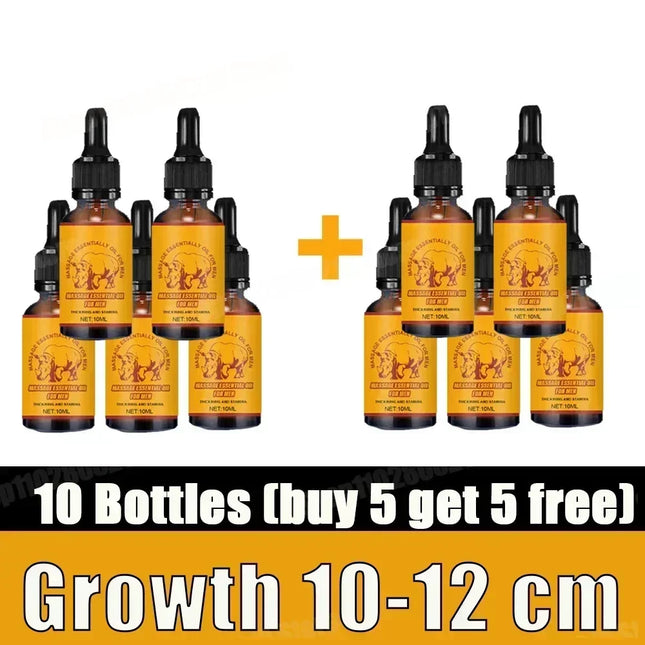 Increases size, dilates blood vessels for an extended time. Male essential oil.