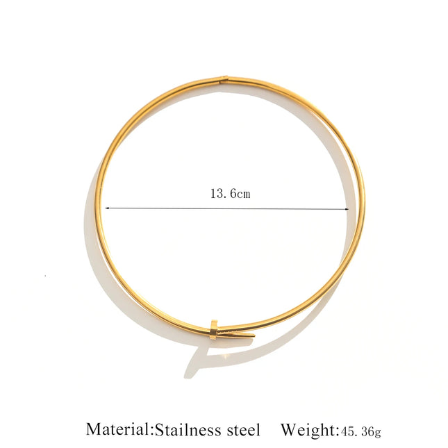 Necklace Cuff For Women, Open Collar Choker Torques Necklace Women Adjustable ,Simple Stainless Steel Jewelry Decoration Gifts
