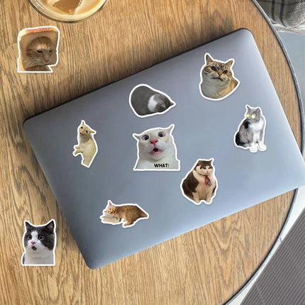 50Pcs/Bag,Funny Animals Stickers,Waterproof Be Suitable For Skateboard DlY Luggage Laptop Phone Creative Stationery ToysColor