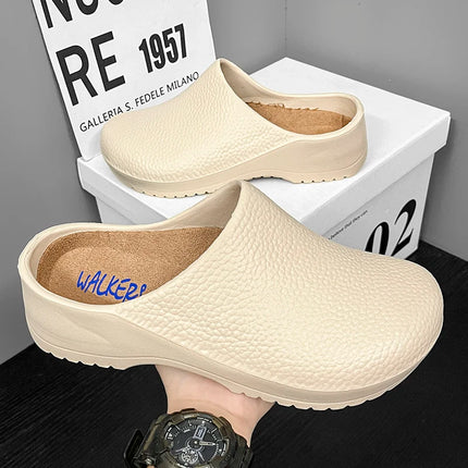 Hotel kitchen non-slip and oil-resistant Chef's shoes Casual flat work safe Men's shoes Breathable and comfortable plus size 47