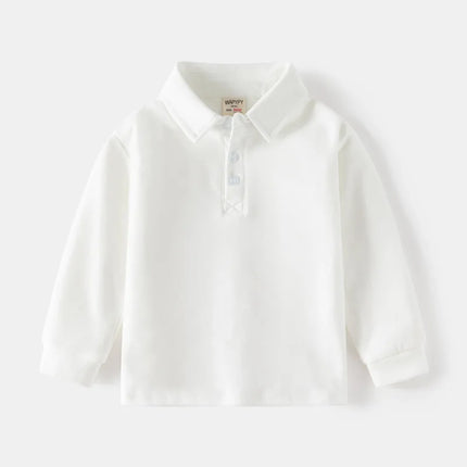 Cotton Polo Shirts for Boys Girls Striped Tops Kids 2 to 3 4 5 6 Years Long Sleeve Sweatshirts Spring Autumn Baby Clothes Child