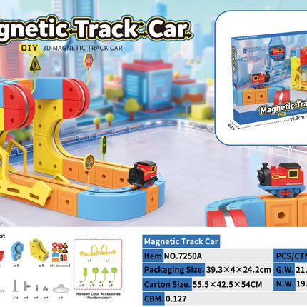 Electric Magnetic Levitation Train Set for Kids - Anti-Gravity DIY Assembly Magnetic Assembly Track Educational Toy for Boys