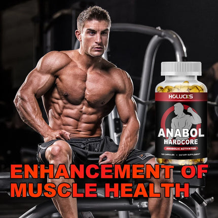 ANABOLIC Muscle Builder for Men, Boosts Energy, Strength & Endurance, Promote Muscle Protein Synthesis, Supports Hormone Balance