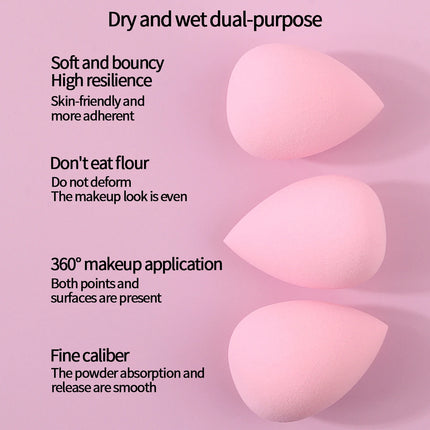 100/50/30/25/20/12 pieces super affordable large soft makeup sponge beauty egg set, no powder sticking portable makeup tool