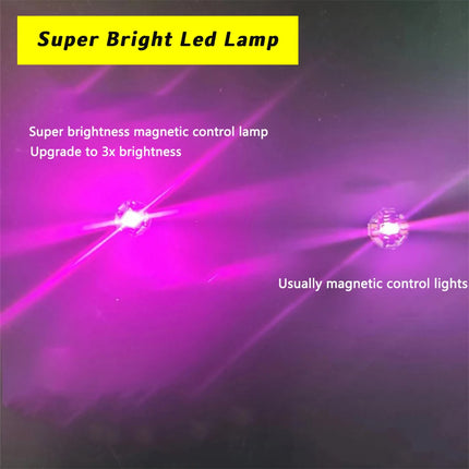 5Pcs Magnetic Control Led Lamp Wireless Light Super Bright Ultra Bright for Diy Model Making Plus Light with Batteries