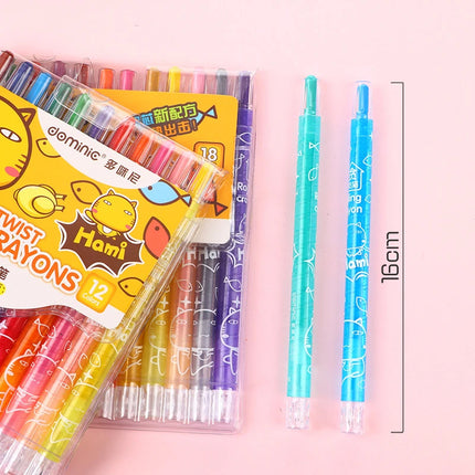 12/18/24/36 Colors Crayons Stacking Buildable Crayons Colorful Crayons Party Favors DIY Rainbow Pencils Graffiti Oil Stick