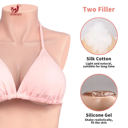 KUMIHO C D Cup 3-Point Bodysuit Cosplay Sissy Silicone Fake Vagina Breast Forms Boobs Silicon Body For Crossdresser Drag Queen