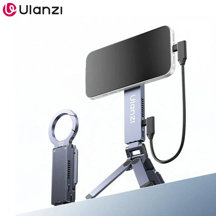 Ulanzi MA58 SSD Enclosure & MagLock Phone Stand Tripod 2 in 1 for iPhone 17 Travel Vlog Tiktok Live Streaming Phone Accessories