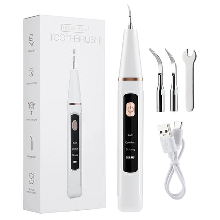 Ultrasonic Dental Scaler Electric Sonic Teeth Plaque Cleaner Dental Stone Removal For Teeth Tartar Stain Teeth Calculus Remover