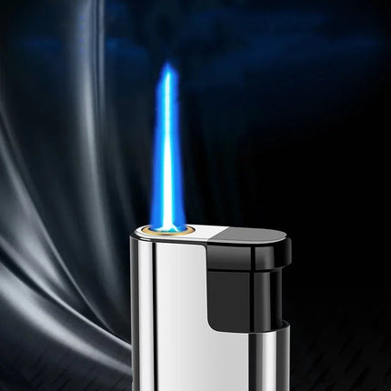 Outdoor Windproof Direct Spray Blue Flame Turbine Lighter Portable Butane Cigarette Lighter Ignition Smoking Accessories Tools
