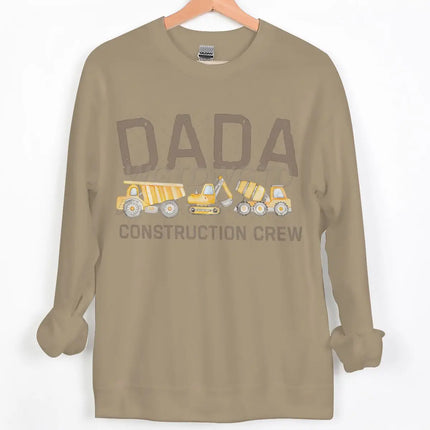 Dad/Mom Construction Crew Graphic Sweatshirts Women Men Fashion Casual Pullover Papa Mama Cartoon Excavator Y2K Sudadera