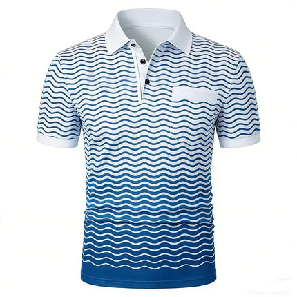 Men's Short Sleeve Shirt Breathable Digital Printing Pattern Polyester 100% Summer Casual Color Men's Clothing Comfortable