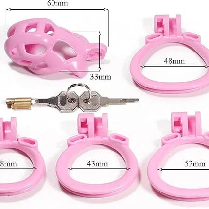 6.0 3D Printing Chastity Cage Curve Rings Fidelity Cage Extreme Micro Cock Cage Hentai Invisible Sex Toy for Male SM Sex Game