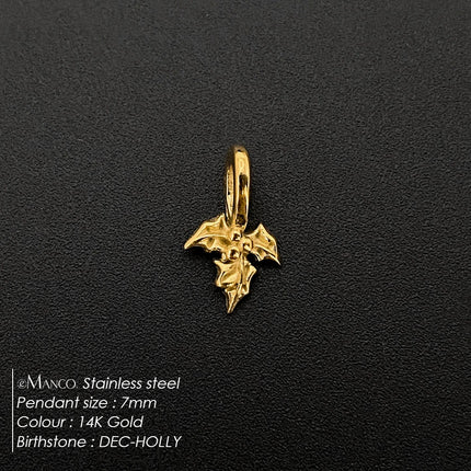 eManco Gold Color Stainless Steel Diverse Flower Charms Natural Style for DIY Jewelry  Everyday Use Factory Direct Sales