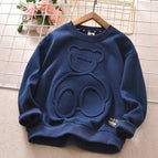 Hoodie-bear-Navyblue / 140
