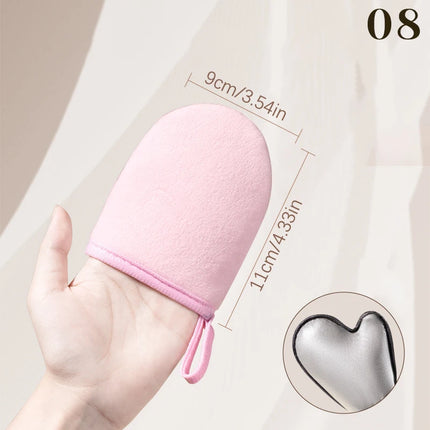 Finger Glove Reusable Body Self Tan Glove Applicator Tanning Gloves Cream Lotion Mousse Body Cleaning Glove Self Tanner
