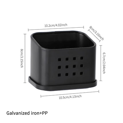 Kitchen Sponge Drain Holder - Countertop Storage Organizer, No-Drill Sponge Rack for Home Kitchen