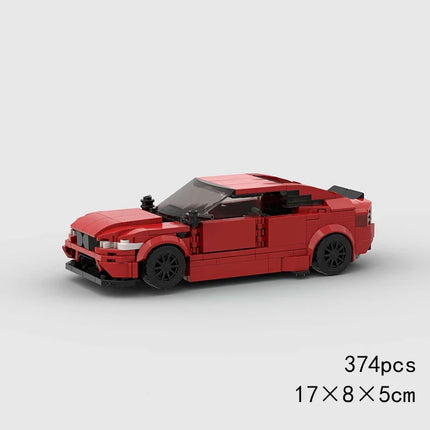 MOC Speed Sports Super Race Car Model Building Blocks DIY Bricks City Technical Rally Great Racing Vehicle Christmas Gift Toy