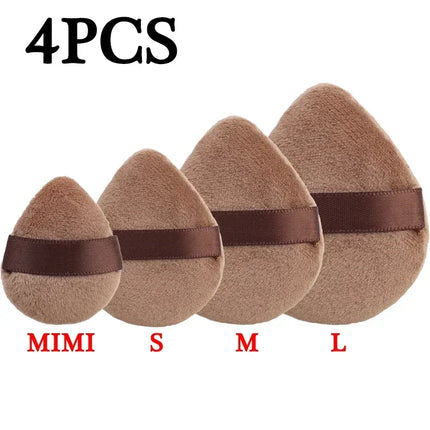 Dual Use Powder Puff Triangle Cosmetic Puff Soft Makeup Sponge for Face Eye Contouring Washable Velvet Puffs Make Up Accessories