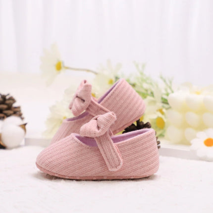 Adorable Bowknot Mary Jane Shoes For Baby Girls - Lightweight, Non-Slip & Soft Flat Sole For Indoor/Outdoor Walking All Year Rou