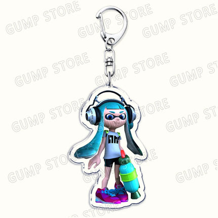 Popular Video Game Keychains for Accessories Bag Keyrings Marina Ida Inklings Pearl Houzuki Marie Octoling Jewelry Gamer Gifts