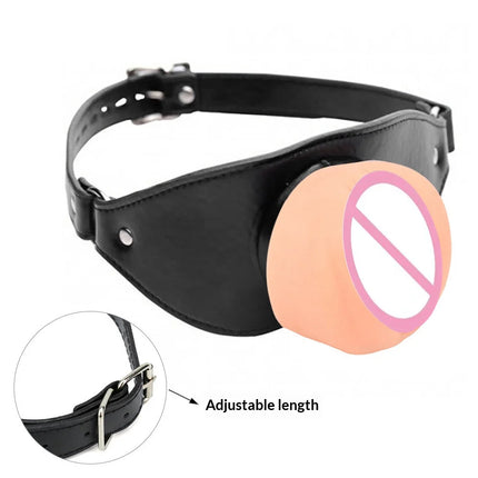 Adults Toys Leather Gag Gag Plug Adult Game Adjustable Penis Masturbation Cup Adult Restraint Slaves Bondage Erotic 18+ Sex Toys