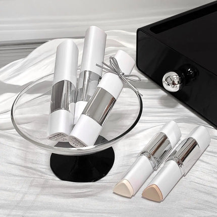 Dual-ended Foundation Stick Natural Matte Ivory White Natural Color Foundation Stick Even Out Skin Tone Provides Spot Foundation