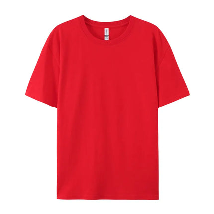 Free Printing 180gsm 100% Cotton Short Sleeve Tops Tee, Custom Order Choice Yourself, Unisex O-Neck Men's T-Shirt Plus Size S-6XL