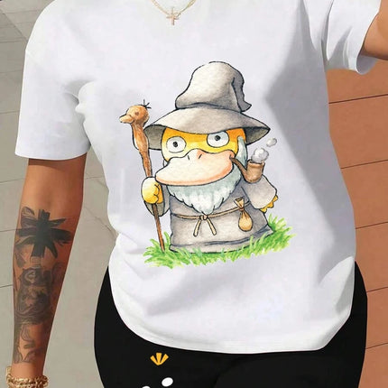 Women's T Shirt Sports T Shirt Inner T Shirt Pikachu Eevee Squirtle Bulbasaur Print Pokemon Cute Pattern Cartoon Character